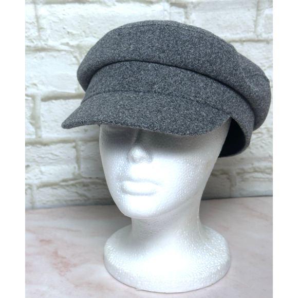Women's Hat Gray News Boy Fiddler Sailor‎ Gray Cap - Picture 4 of 14
